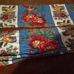 Two matching valances Waverly Fabric